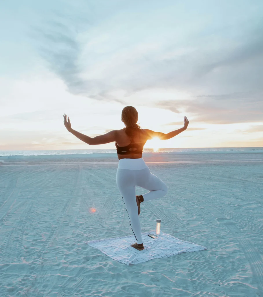 yoga on the beach