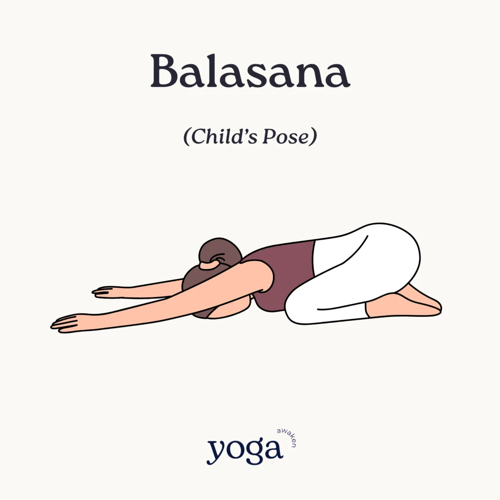 childs pose balasana