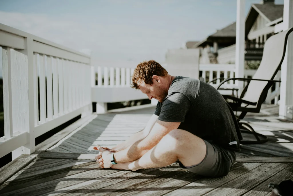 busy person yoga